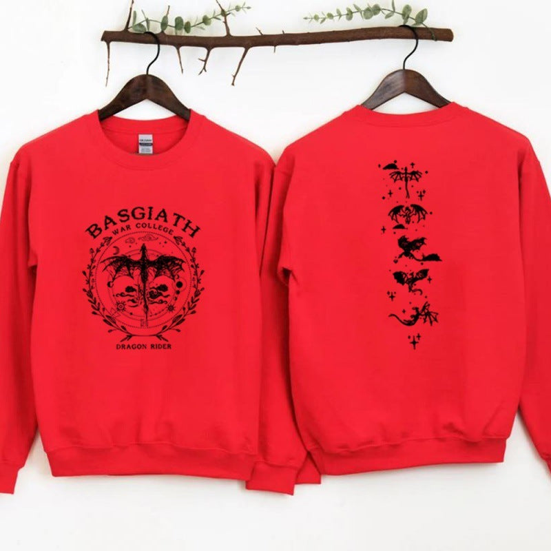 Gold Dragon Fourth Wing Sweatshirt Basgiath