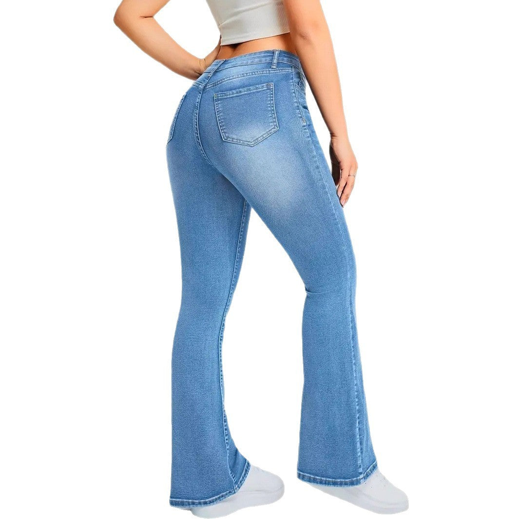 Pocket Design Loose Flared Pants