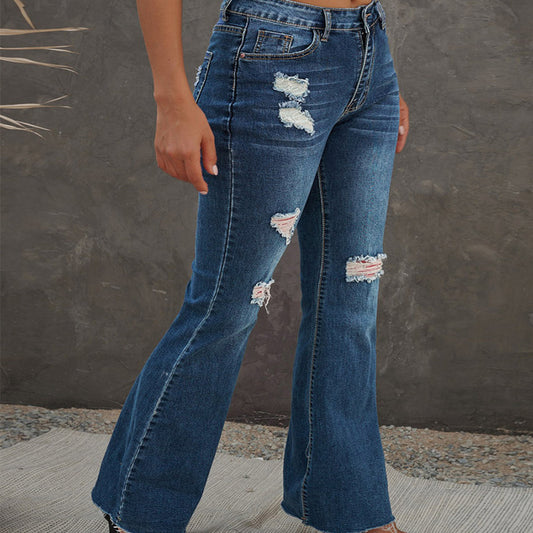 Women's High Waist Slim Jeans