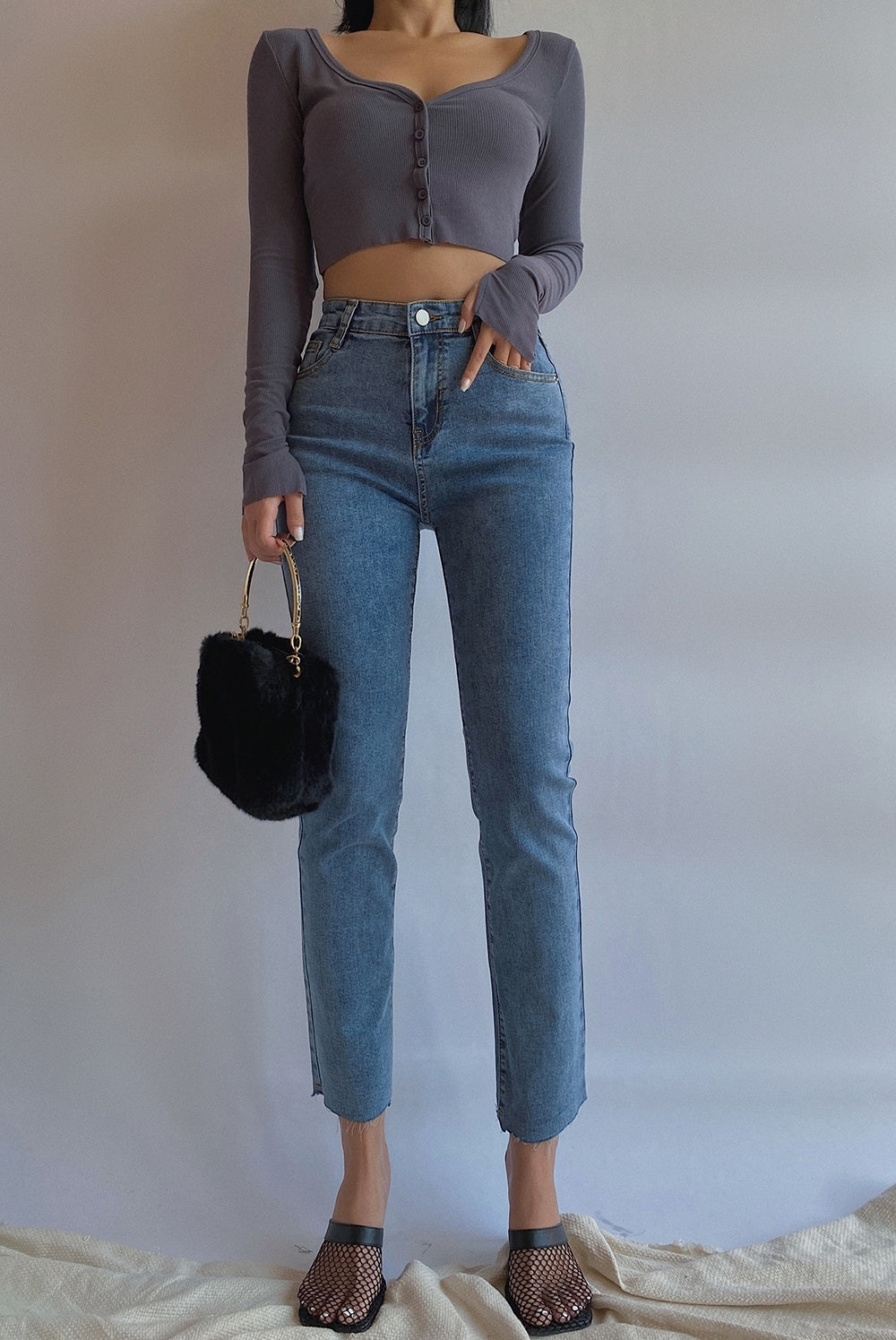 Women's High Waist Slim Slimming Stretch Jeans