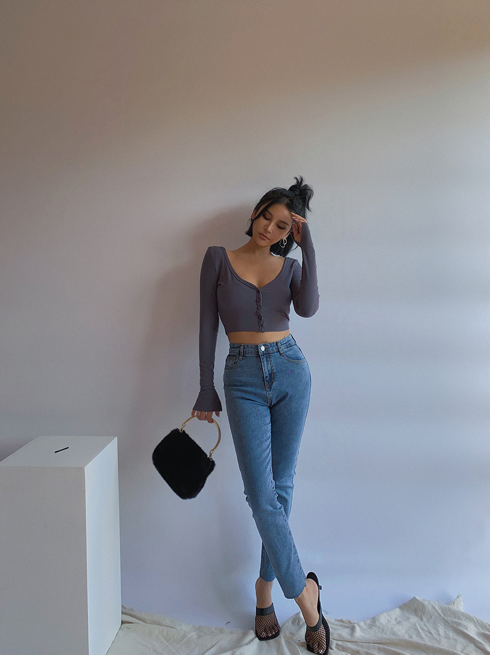 Women's High Waist Slim Slimming Stretch Jeans