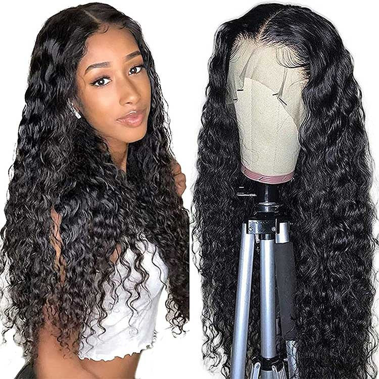 Ensembles de perruques en cheveux humains bouclés