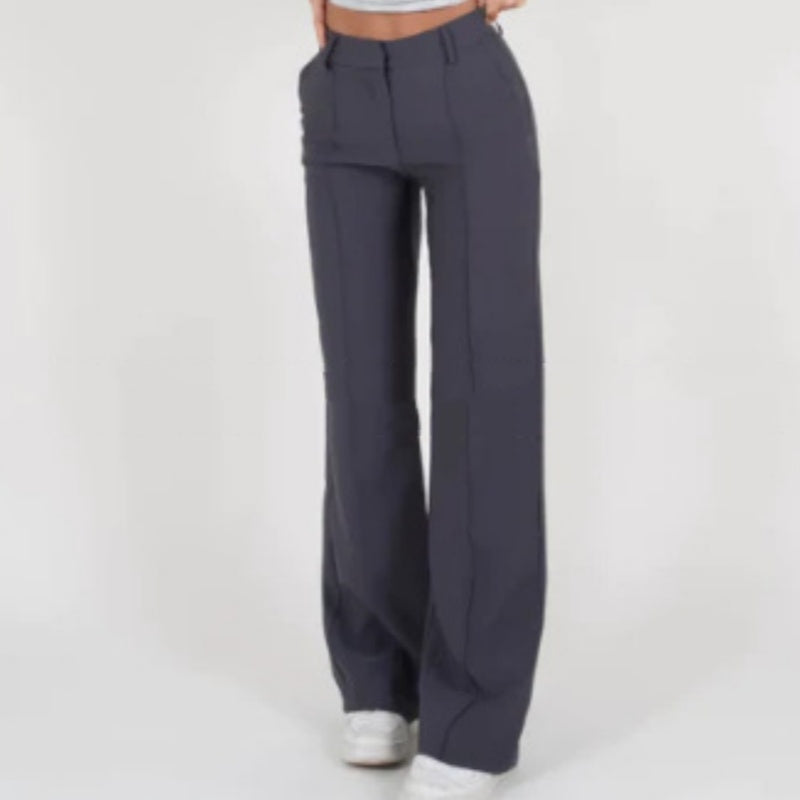Women's Casual Stitching Straight-leg Pants