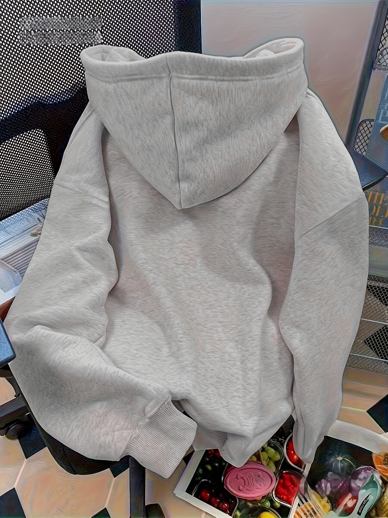Light Gray Pullover Australian Surfing Pattern