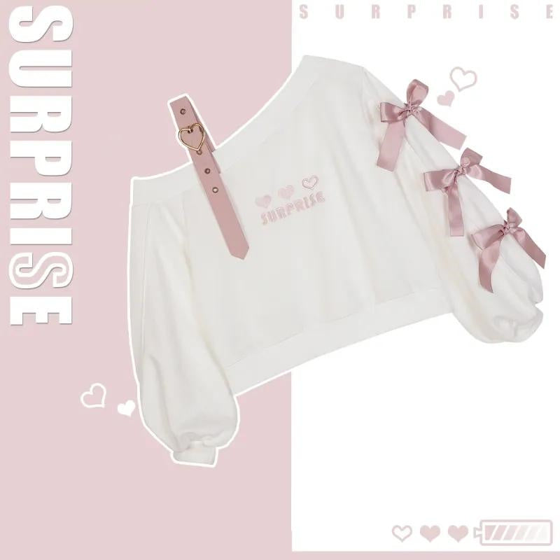 Bowtie Off Shoulder Sweater