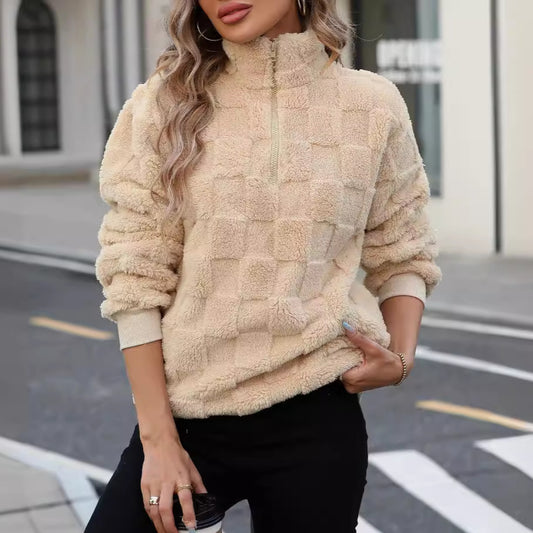 Plaid Plush Sweater