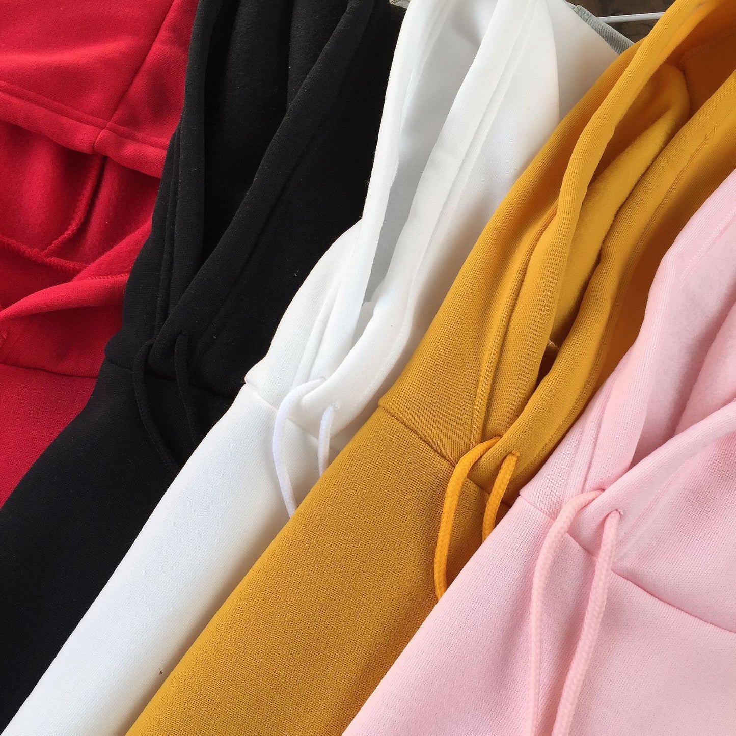 Long Sleeve Solid Color Hooded Sweater