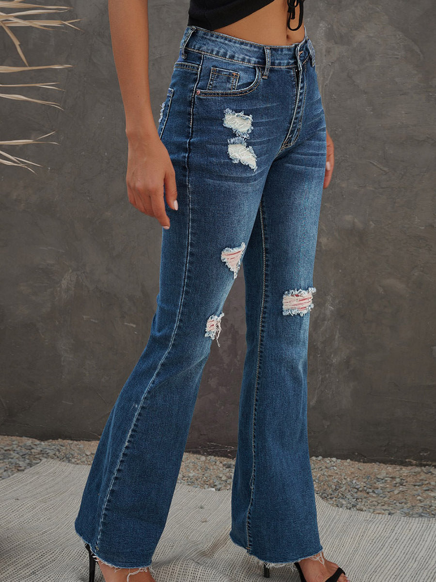 Women's High Waist Slim Jeans