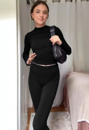 Women's Hong Kong Style Retro Two-piece Set