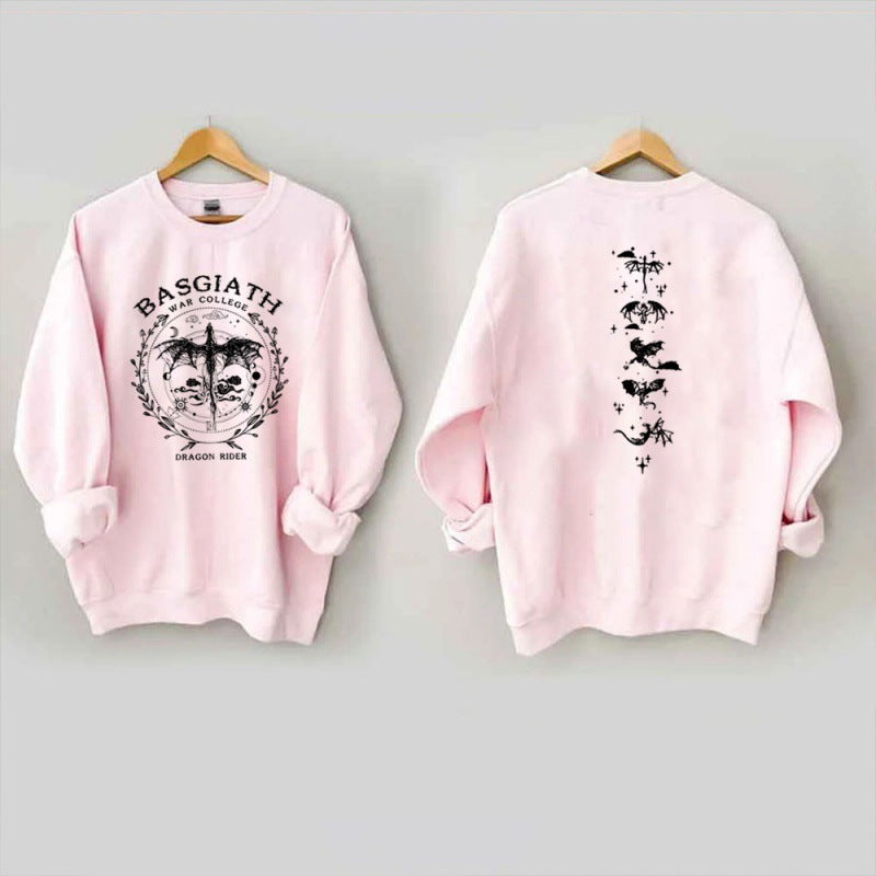 Gold Dragon Fourth Wing Sweatshirt Basgiath