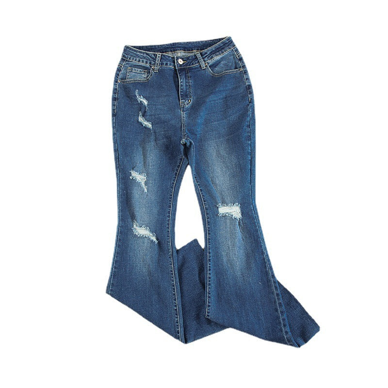 Women's High Waist Slim Jeans
