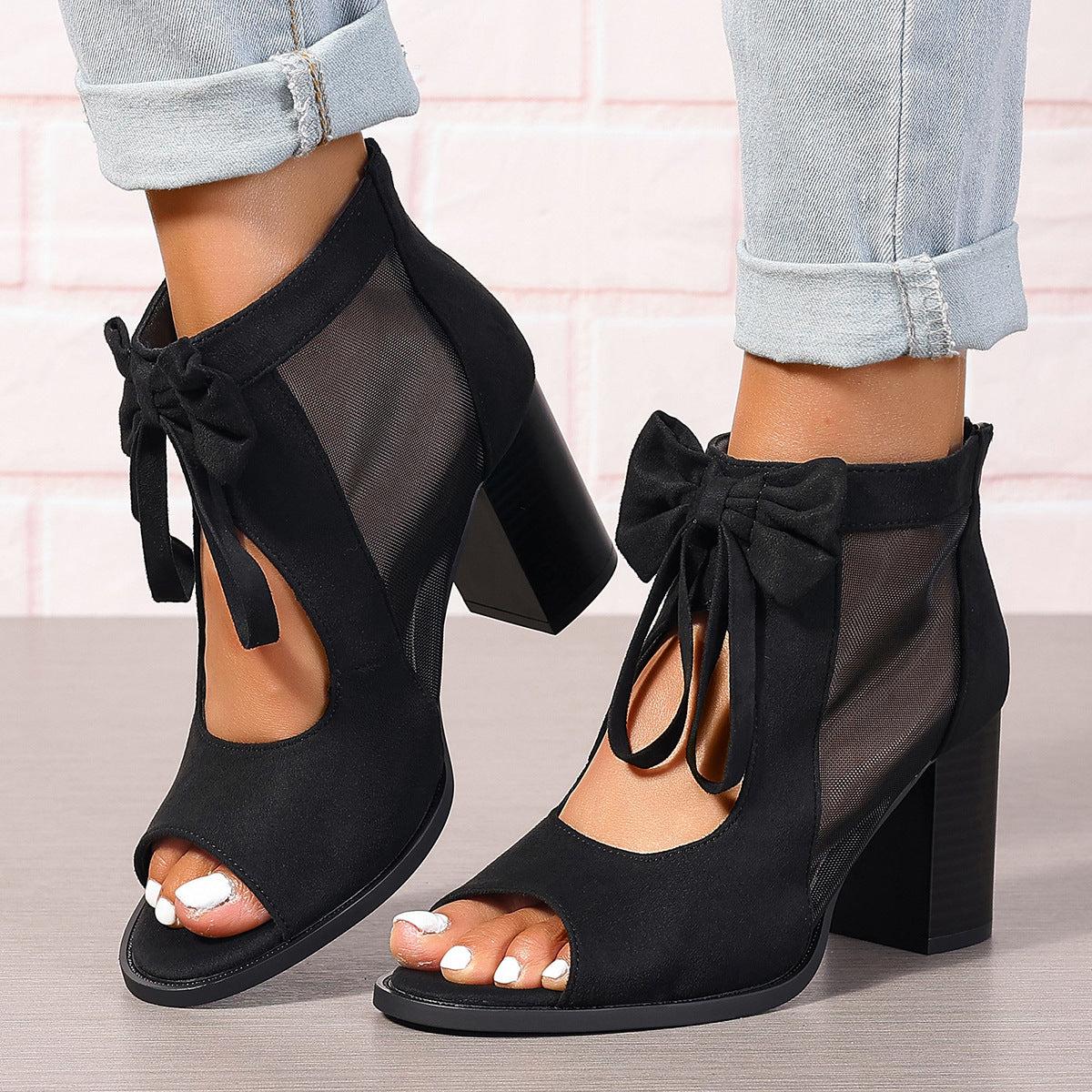 High Heels Women's Bow Sandals