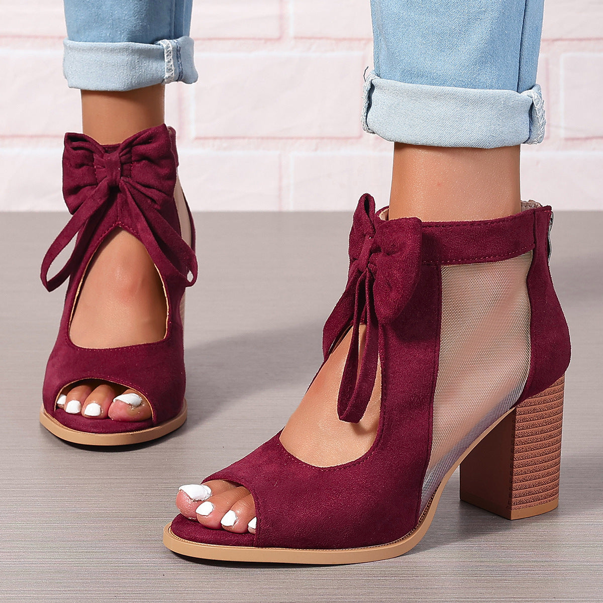 High Heels Women's Bow Sandals