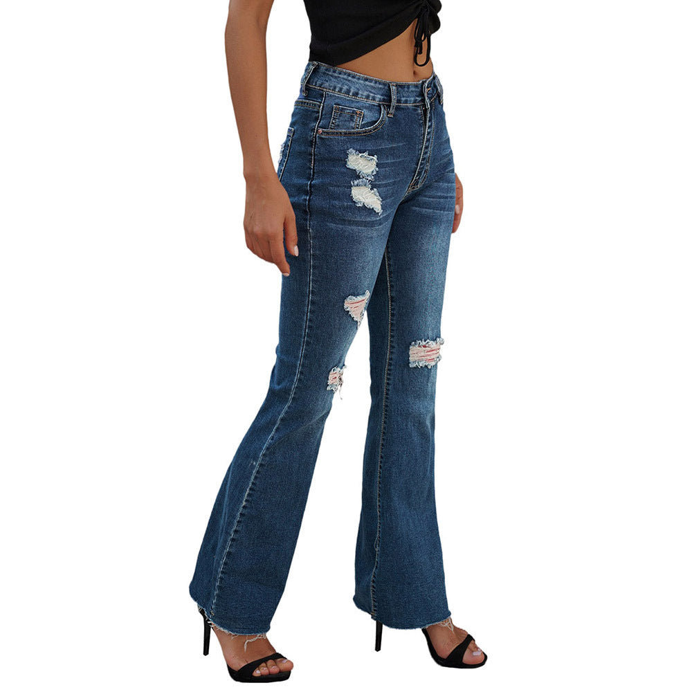 Women's High Waist Slim Jeans