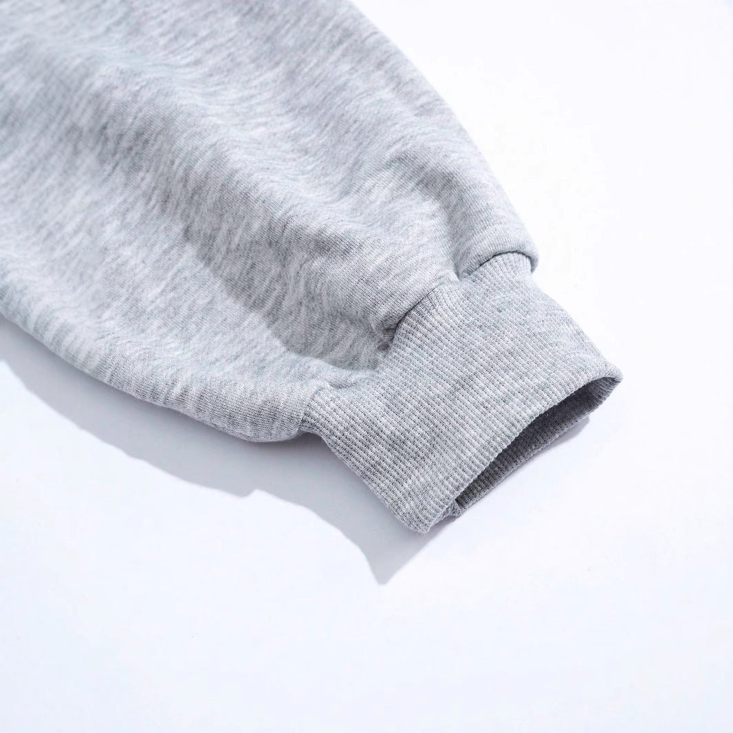 Light Gray Whale Print Sweater
