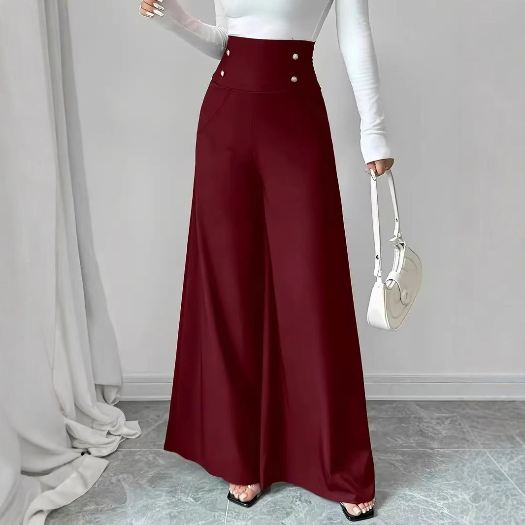 Elegant High Waist Belly Contracting Pants