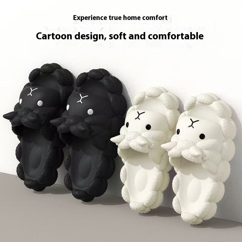 Soft Thick Bottom Non-slip lamb Home Slippers