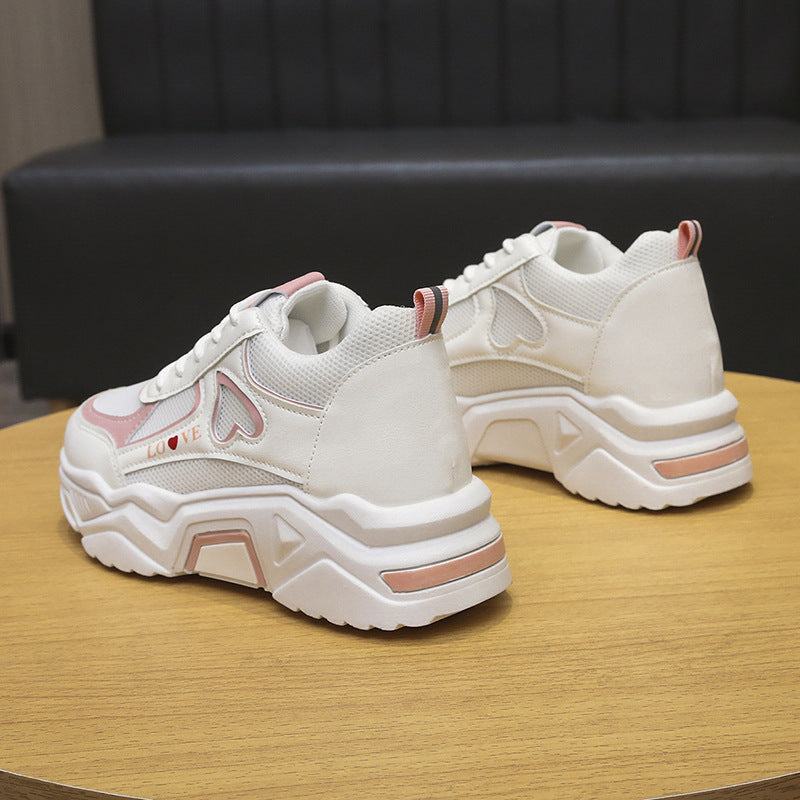 Spring Casual Sports Low-top Platform Height Increasing Shoes