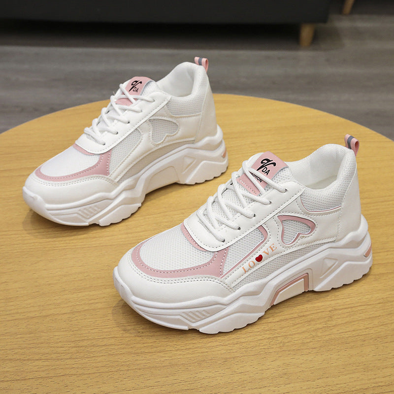 Spring Casual Sports Low-top Platform Height Increasing Shoes