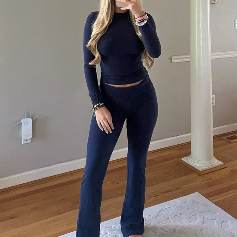 Women's Hong Kong Style Retro Two-piece Set