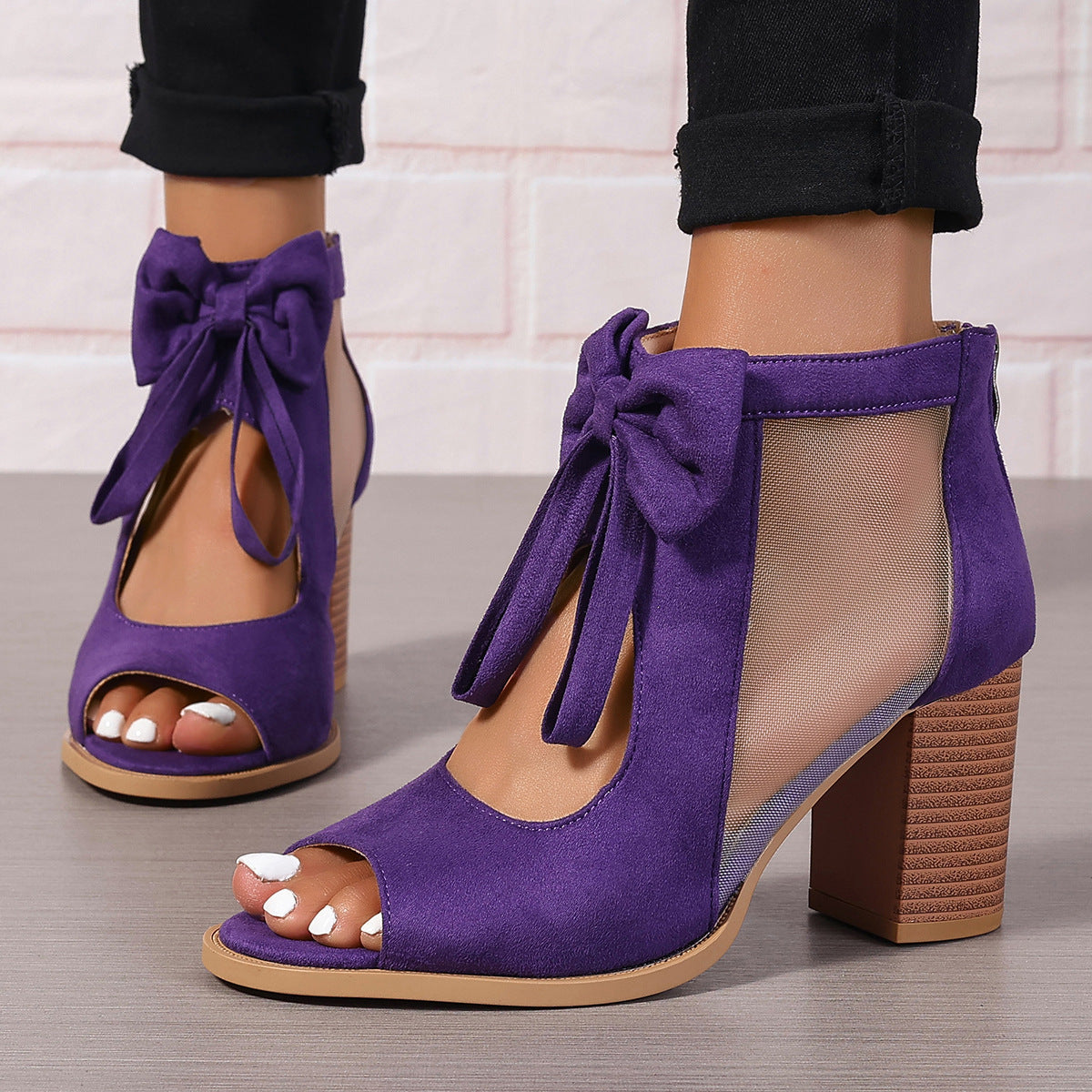 High Heels Women's Bow Sandals