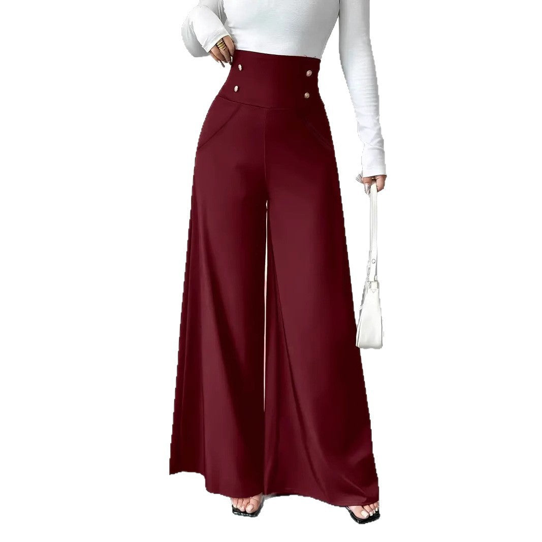 Elegant High Waist Belly Contracting Pants