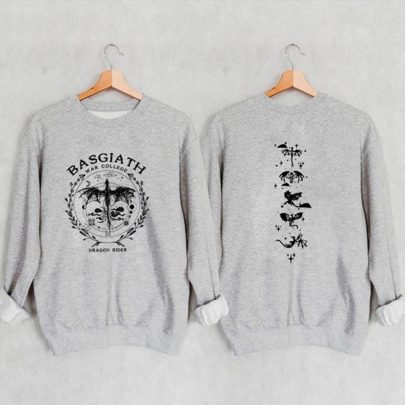 Gold Dragon Fourth Wing Sweatshirt Basgiath