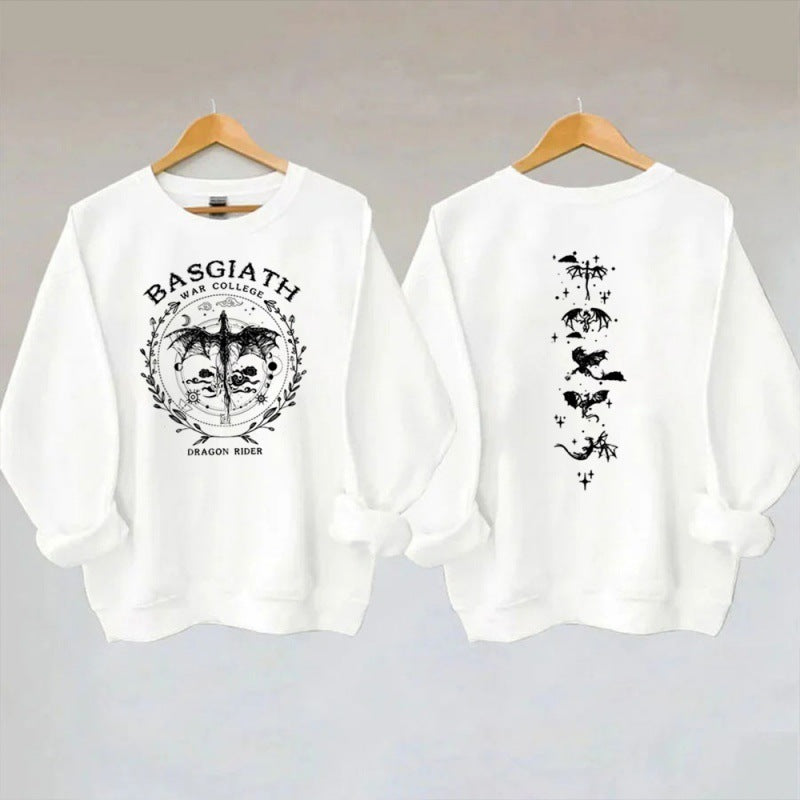 Gold Dragon Fourth Wing Sweatshirt Basgiath