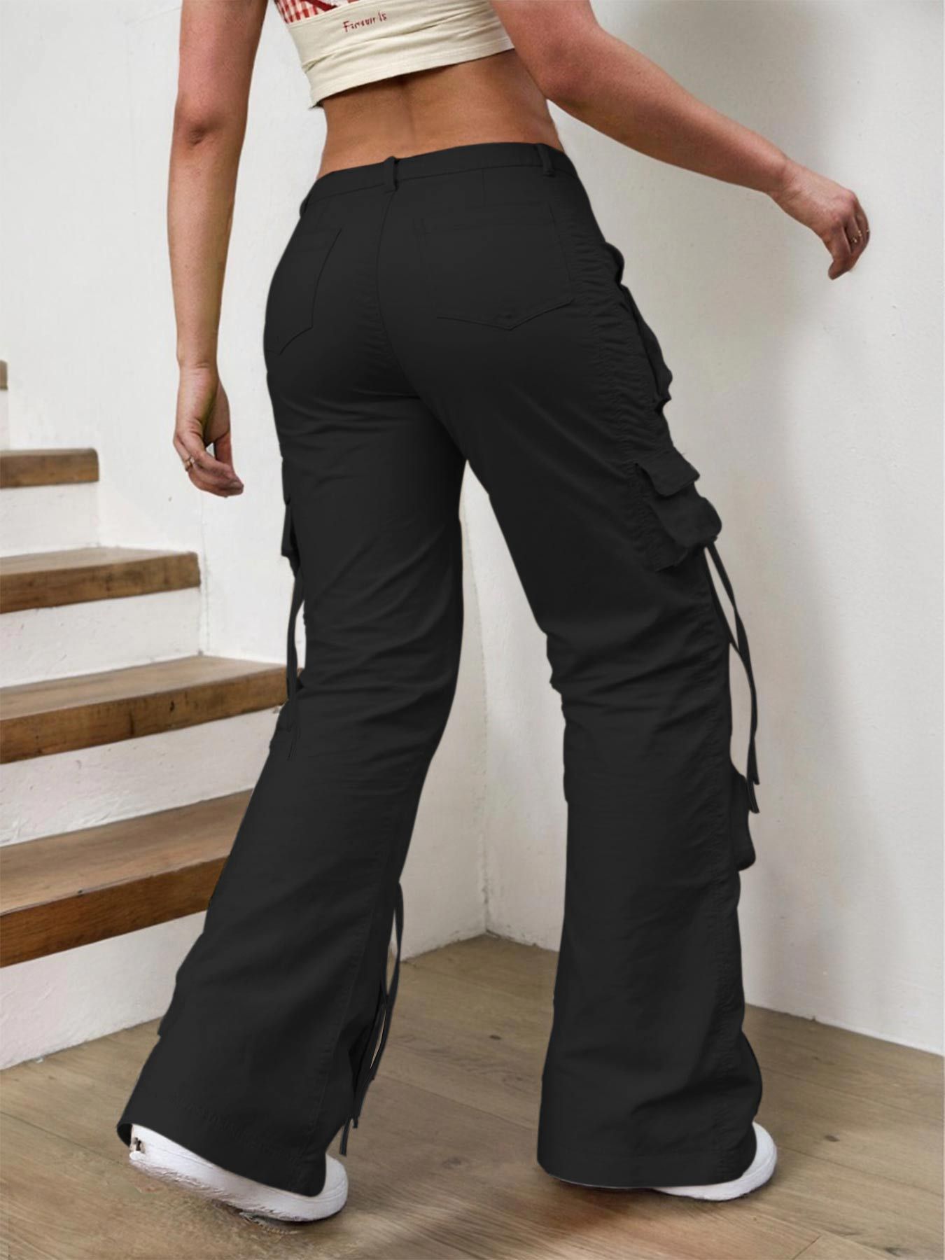 High Street Wide-leg Casual Pants