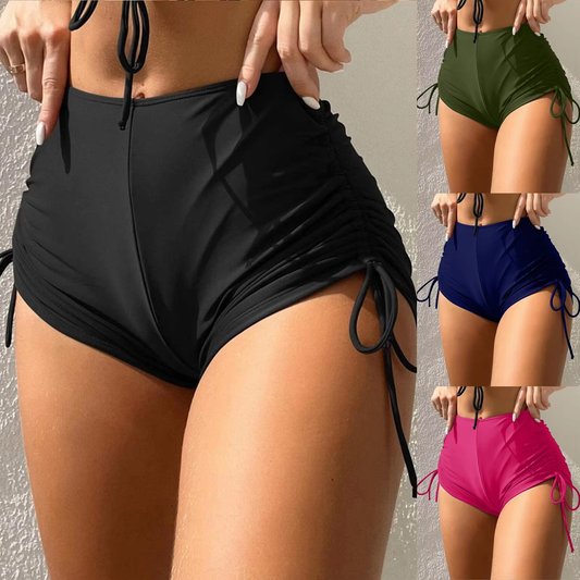 Adjustable Side Tie Bikini Bottom Shorts