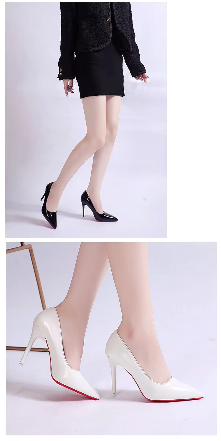 High Heel Pointed Toe Stiletto Red Bottom Shoes