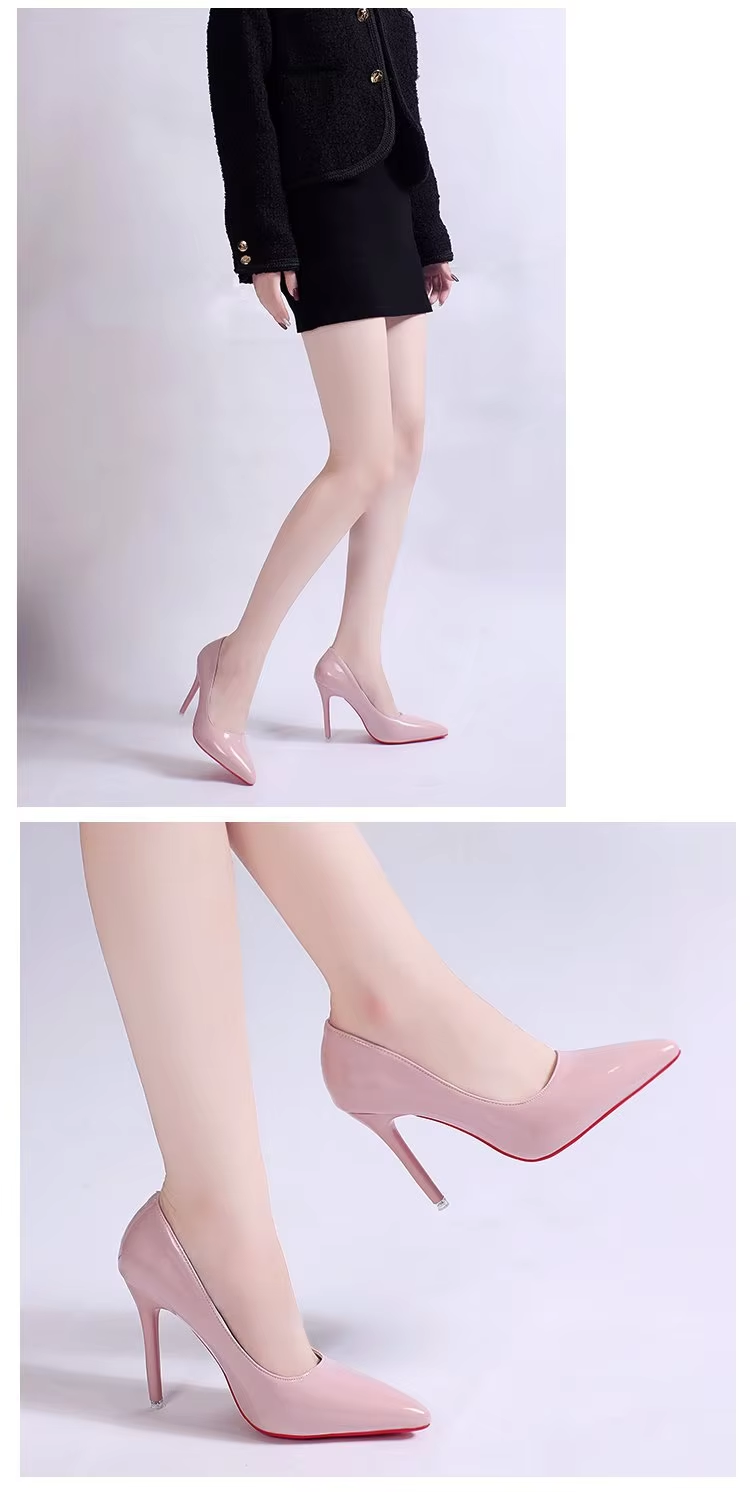 High Heel Pointed Toe Stiletto Red Bottom Shoes