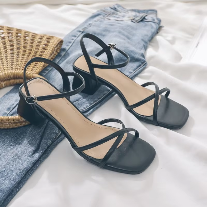 Versatile Square Heel Sandals