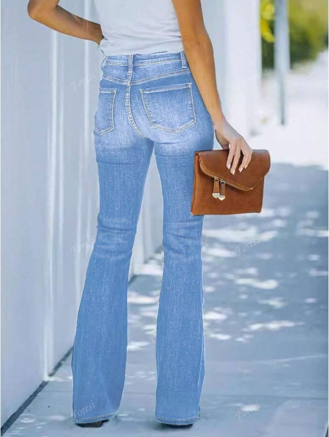 Women's Slim Fit Flare Jeans